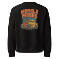 Back view of black Rat Rod Truck 001 oversized sweatshirt