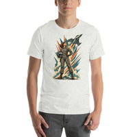Vintage aviation pin-up T-shirt Edition 03, Ash front product mockup