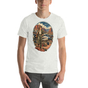 Vintage aviation pin-up T-shirt Edition 18, Ash front product mockup