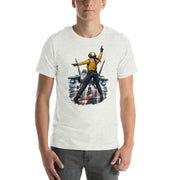 Vintage aviation pin-up T-shirt Edition 24, Ash front product mockup