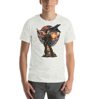 Vintage aviation pin-up T-shirt Edition 27, Ash front product mockup