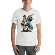 Vintage aviation pin-up T-shirt Edition 41, Ash front product mockup