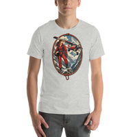 Vintage aviation pin-up T-shirt Edition 07, Athletic Heather front product mockup