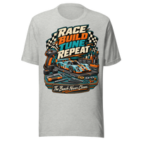 Race Build Tune Repeat Unisex T-Shirt product mockup 4
