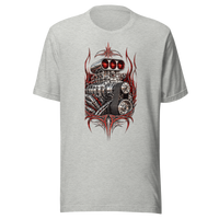 Supercharged V8 Pinstripe Unisex T-Shirt product mockup 4