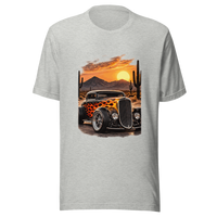 Desert Sunset Flame Coupe Unisex T-Shirt product mockup 4