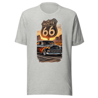 Route 66 Flame Cruiser Unisex T-Shirt product mockup 4