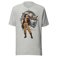 Vintage Aviation Pin-Up T-Shirt – Edition 38 Unisex T-Shirt product mockup 2