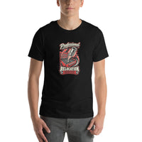 10mm Relocation Service mechanic T-shirt, Black front mockup
