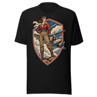 Vintage Aviation Pin-Up T-Shirt – Edition 06 Unisex T-Shirt product mockup