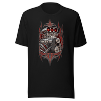 Supercharged V8 Pinstripe Unisex T-Shirt product mockup