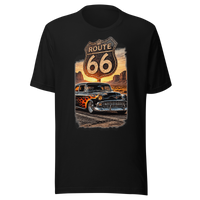 Route 66 Flame Cruiser Unisex T-Shirt product mockup