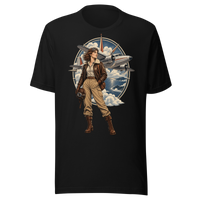 Vintage Aviation Pin-Up T-Shirt – Edition 38 Unisex T-Shirt product mockup 4