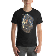 Vintage aviation pin-up T-shirt Edition 31, Black Heather front product mockup