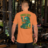 Hot Rods and Monsters 002 t-shirt in burnt orange, back view