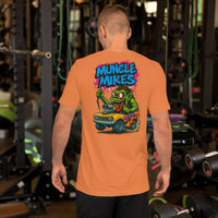 Monster Rods 006 t-shirt in burnt orange, back view