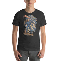 Vintage aviation pin-up T-shirt Edition 32, Dark Grey front product mockup
