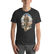 Vintage aviation pin-up T-shirt Edition 33, Dark Grey front product mockup