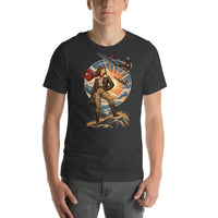 Vintage aviation pin-up T-shirt Edition 35, Dark Grey front product mockup