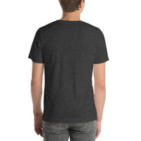 Rev Match Rita hot-rod T-shirt, Dark Grey Heather back mockup
