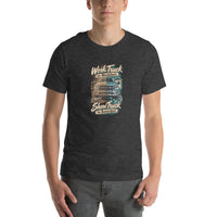 Work Truck Show pickup T-shirt, Dark Grey Heather front mockup