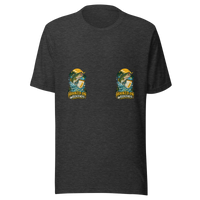 Hooked on Weekends Fishing Unisex T-Shirt product mockup 3