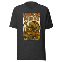 Muncle Mikes Hot Rod and Rat Rod Shirt Mayhem! Monster Rods! (009) Unisex T-Shirt product mockup 3
