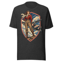 Vintage Aviation Pin-Up T-Shirt – Edition 06 Unisex T-Shirt product mockup 3