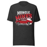 Smoking Hot Rod 1965 Mustang Fastback Unisex T-Shirt product mockup 3