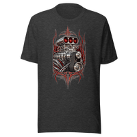 Supercharged V8 Pinstripe Unisex T-Shirt product mockup 3