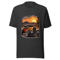 Desert Sunset Flame Coupe Unisex T-Shirt product mockup 3