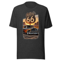 Route 66 Flame Cruiser Unisex T-Shirt product mockup 3