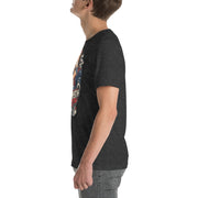 Rev Match Rita hot-rod T-shirt, Dark Grey Heather left mockup