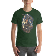 Vintage aviation pin-up T-shirt Edition 31, Forest front product mockup