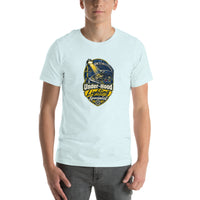 Under-Hood Lighting Specialist T-shirt, Heather Ice Blue Front mockup