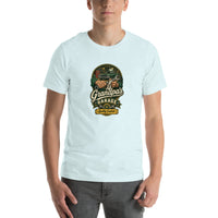 Grandpa's Garage Quality Control T-shirt, Heather Ice Blue Front mockup