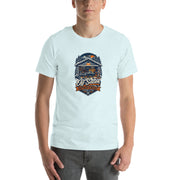 Off-Season Improvement Committee garage T-shirt, Heather Ice Blue front mockup