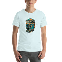 Walked Five Miles, Moved Twenty Feet car-show T-shirt, Heather Ice Blue front mockup