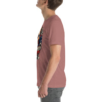 Rev Match Rita hot-rod T-shirt, Heather Mauve left mockup