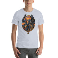 Vintage aviation pin-up T-shirt Edition 01, Light Blue front product mockup