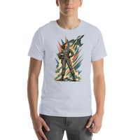 Vintage aviation pin-up T-shirt Edition 03, Light Blue front product mockup