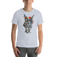 Vintage aviation pin-up T-shirt Edition 15, Light Blue front product mockup