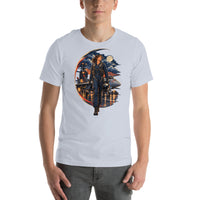 Vintage aviation pin-up T-shirt Edition 20, Light Blue front product mockup
