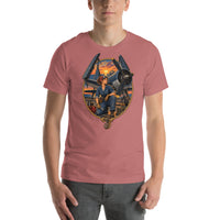 Vintage aviation pin-up T-shirt Edition 01, Mauve front product mockup