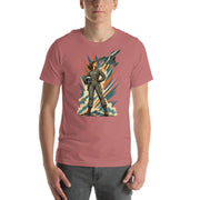 Vintage aviation pin-up T-shirt Edition 03, Mauve front product mockup