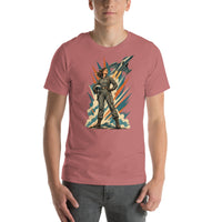 Vintage aviation pin-up T-shirt Edition 03, Mauve front product mockup