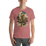 Vintage aviation pin-up T-shirt Edition 16, Mauve front product mockup