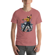 Vintage aviation pin-up T-shirt Edition 24, Mauve front product mockup