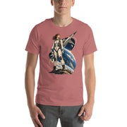 Vintage aviation pin-up T-shirt Edition 41, Mauve front product mockup