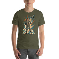 Vintage aviation pin-up T-shirt Edition 03, Military Green front product mockup